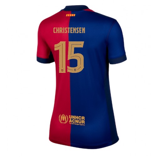 Fotballdrakt Dame Barcelona Andreas Christensen #15 Hjemmedrakt 2024-25 Kortermet